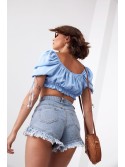 Damenshorts mit ausgefranstem Bein 7911 – Online-Shop – Boutique